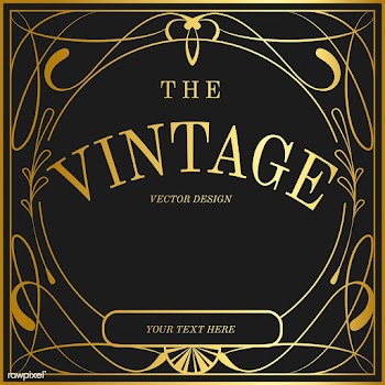 Vintage collection art nouveau badge vectors | Free stock vector - 519474