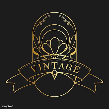 Vintage collection art nouveau badge vectors | Free stock vector - 519656