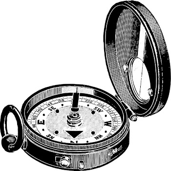 Vintage compass vector
