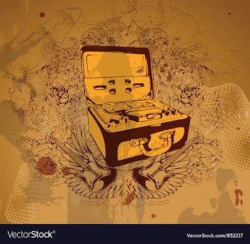 Vintage concert poster vector image
