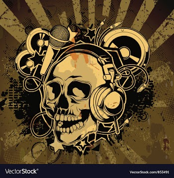 Vintage concert poster vector image