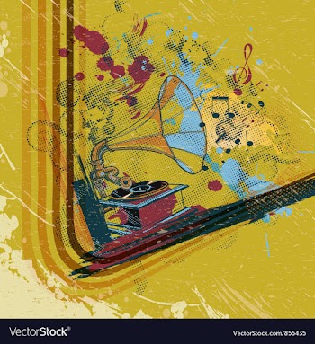 Vintage concert poster vector image