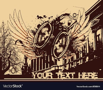 Vintage concert poster vector image
