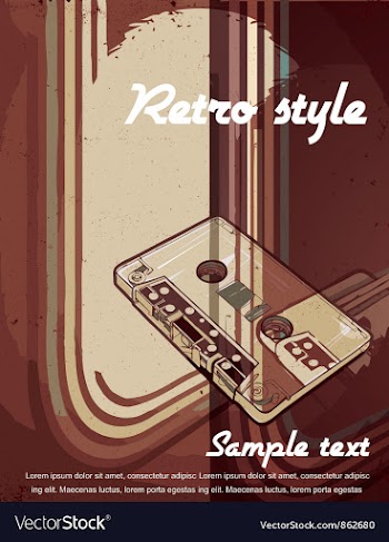 Vintage concert poster vector image