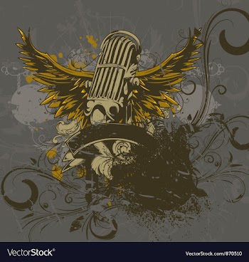 Vintage concert poster vector image