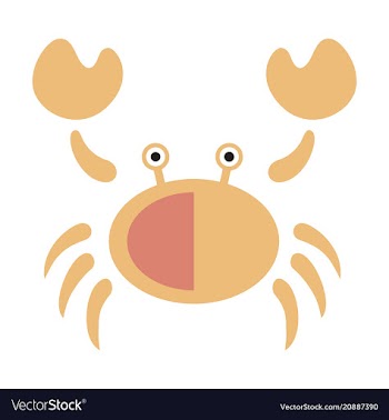 Vintage crab drawing seafood great for menu vector image