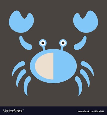 Vintage crab drawing seafood great for menu vector image