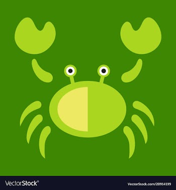Vintage crab drawing seafood great for menu vector image