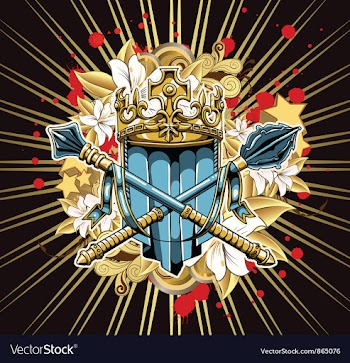Vintage crest vector image