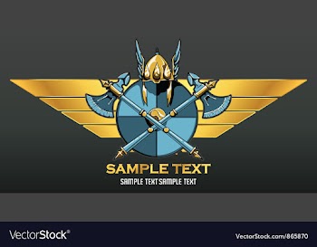 Vintage crest vector image