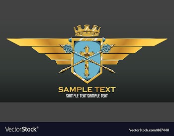Vintage crest vector image