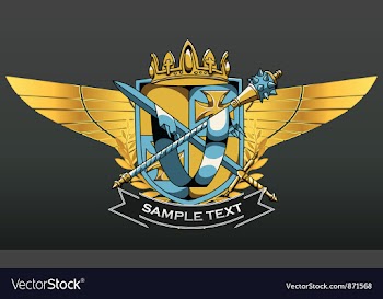 Vintage crest vector image