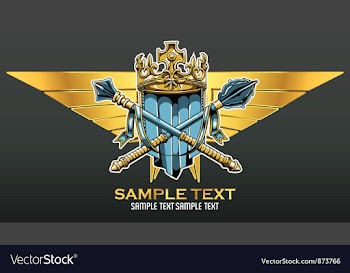 Vintage crest vector image