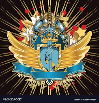 Vintage crest vector image