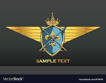 Vintage crest vector image