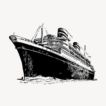 Vintage cruise ship, transport illustration | Free Vector Illustration - rawpixel