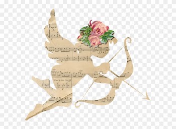 Vintage Cupid Png - Rose