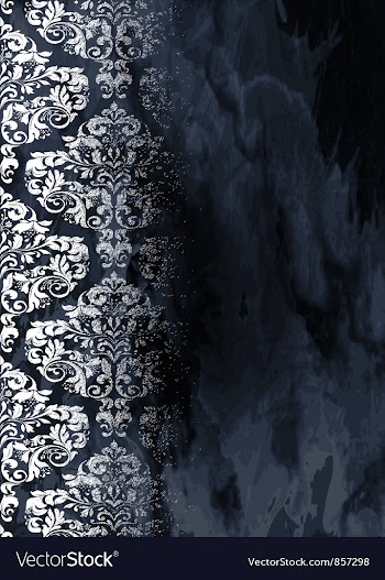 Vintage damask background vector image