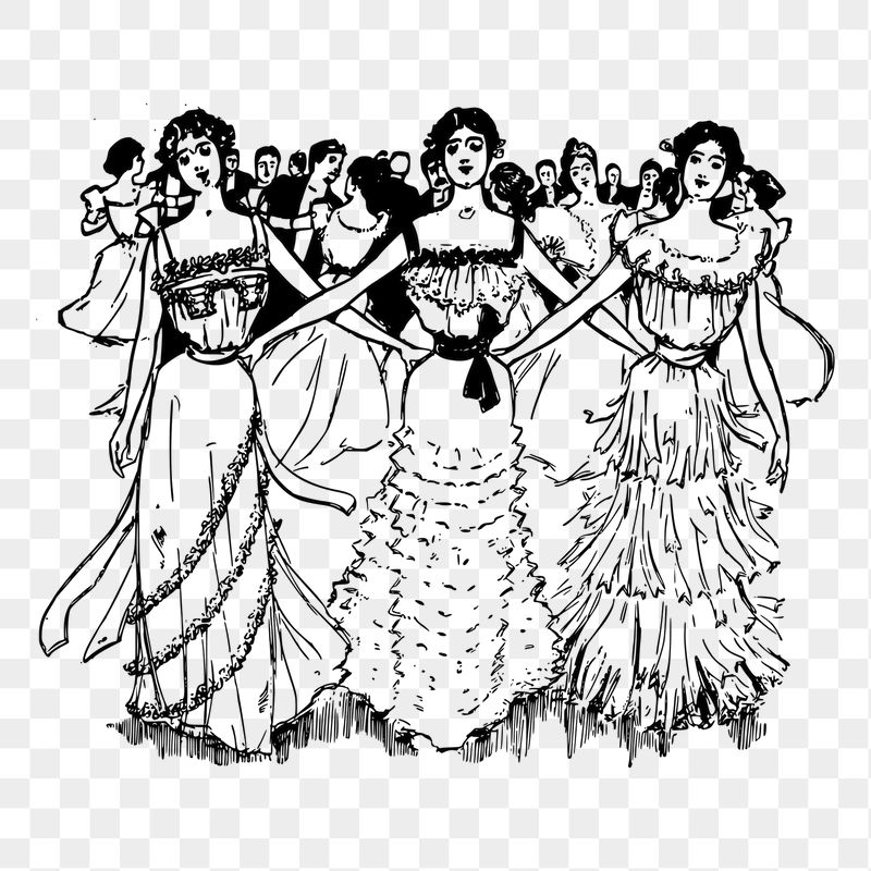 Vintage dancers png sticker, transparent | Free PNG - rawpixel