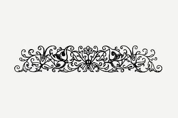 Vintage decorative clipart, black and | Free PSD Illustration - rawpixel