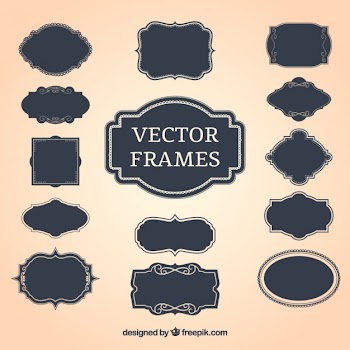 Vintage decorative frames Free Vector