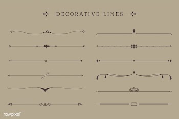 Vintage decorative lines collection | Free stock vector - 588549