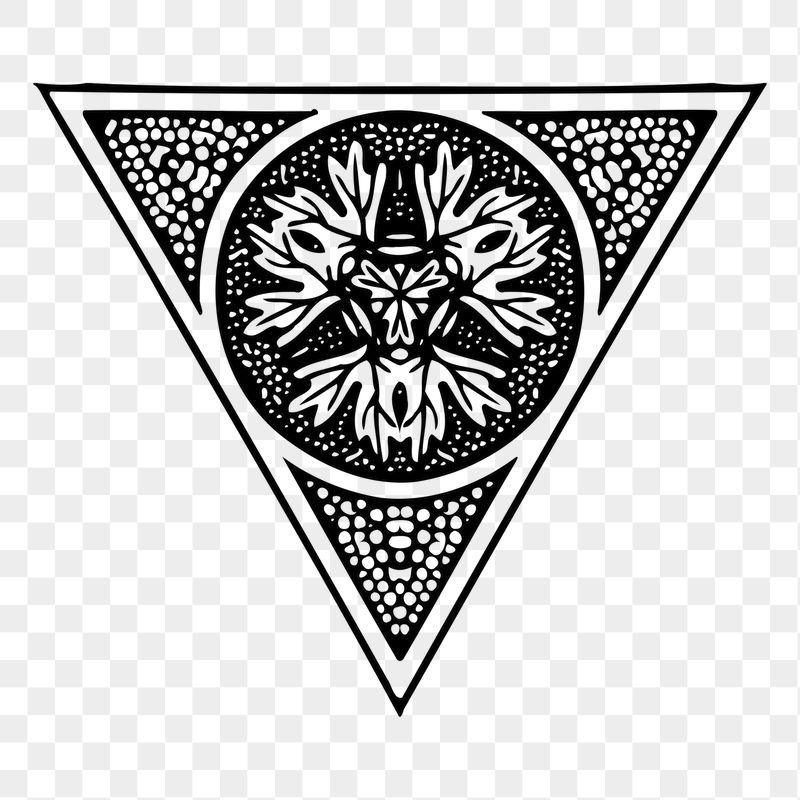 Vintage decorative triangle png sticker | Free PNG - rawpixel