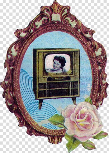 Vintage decors, round brown frame illustration transparent background PNG clipart