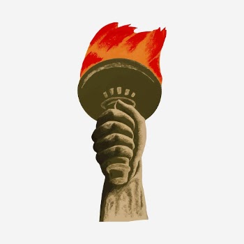 Vintage democracy torch hand drawn | Free Photo - rawpixel