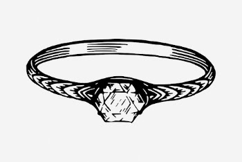 Vintage diamond ring drawing, jewelry | Free Photo - rawpixel