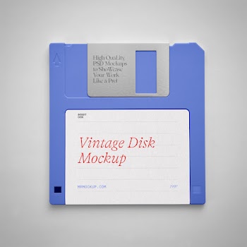 Vintage Disk Mockup