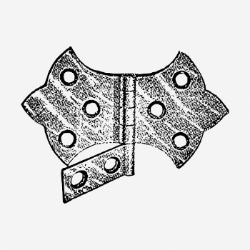 Vintage door hinge clipart, object | Free Vector - rawpixel