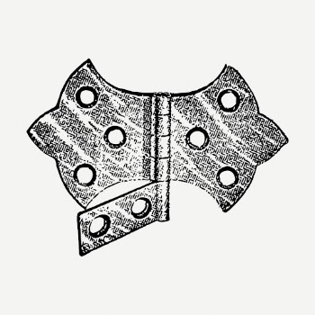 Vintage door hinge drawing, object | Free PSD - rawpixel
