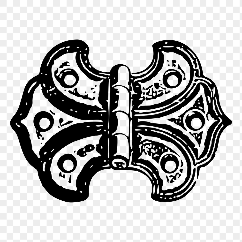 Vintage door hinge png sticker, | Free PNG - rawpixel