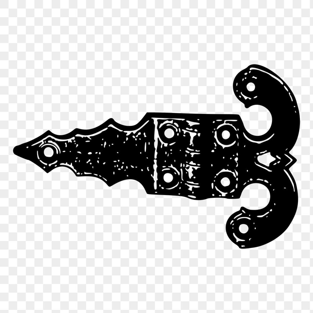 Vintage door hinge png sticker, | Free PNG - rawpixel