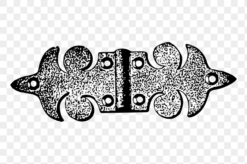 Vintage door hinge png sticker, | Free PNG - rawpixel