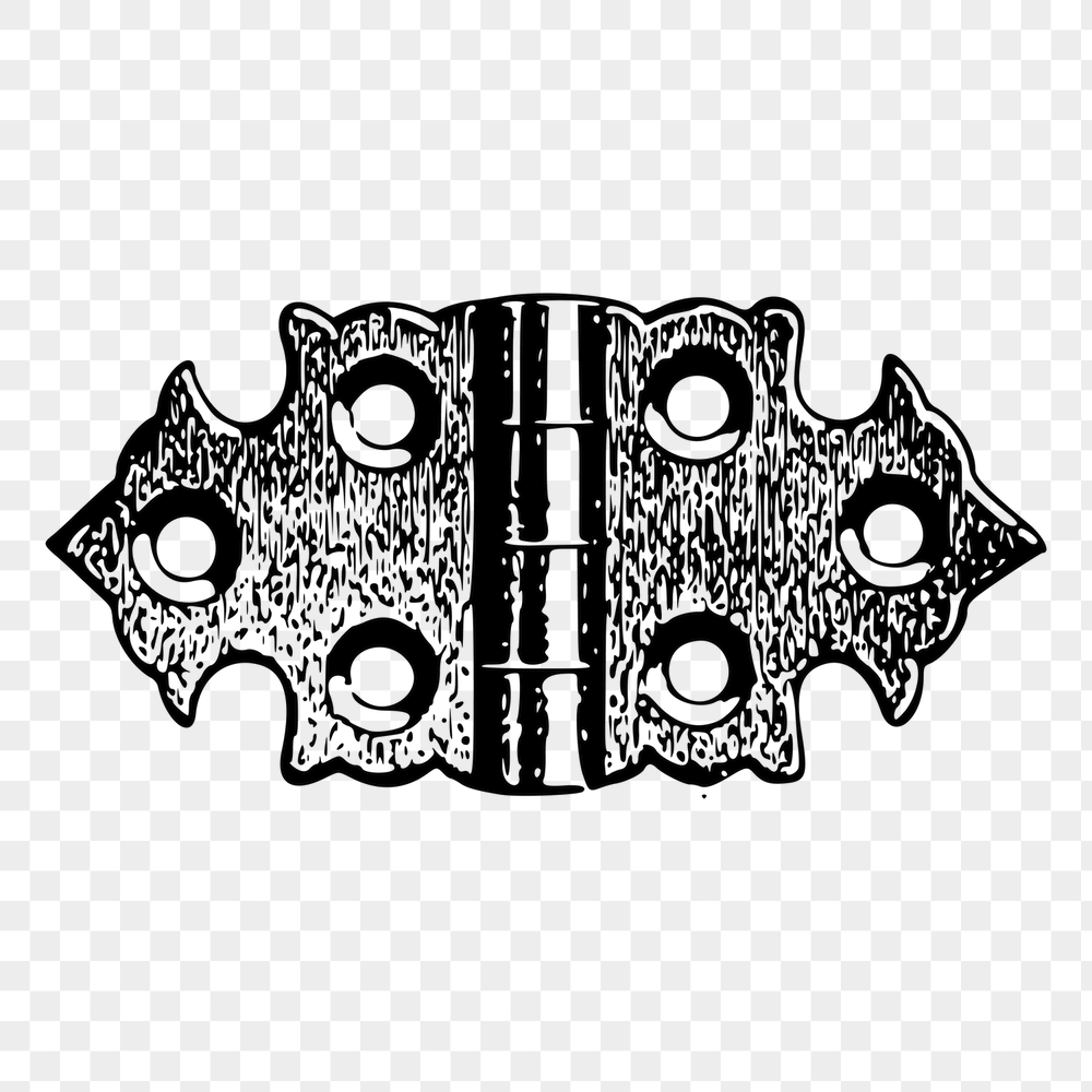 Vintage door hinge png sticker, | Free PNG - rawpixel
