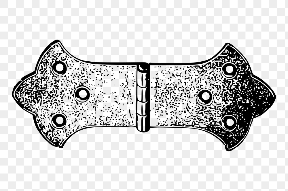 Vintage door hinge png sticker, | Free PNG - rawpixel