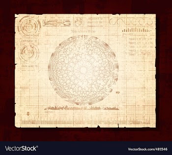 Vintage drawing vector image