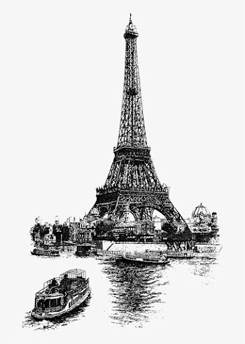 Vintage Eiffel tower illustration | Free stock vector - 556512