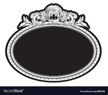 Vintage engraved floral frame vector image