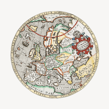 Vintage European map (1602) by William | Free Photo Illustration - rawpixel