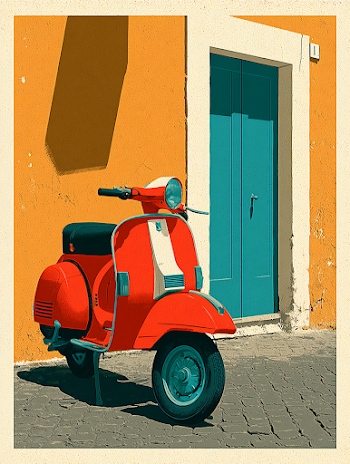 Vintage European Scooter Adventure