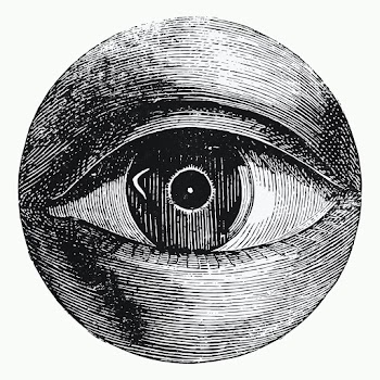 Vintage eye drawing vector, remixed from artwork by Isaac Weissenbruch.