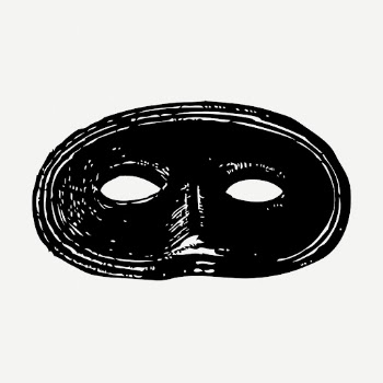 Vintage eye mask clipart psd. | Free PSD Illustration - rawpixel