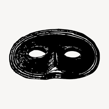 Vintage eye mask clipart vector. | Free Vector Illustration - rawpixel