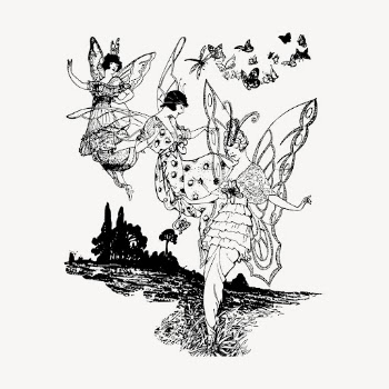 Vintage fairies clipart, magical creature | Free Vector Illustration - rawpixel