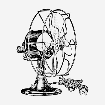 Vintage fan, electric object illustration. | Free Photo Illustration - rawpixel