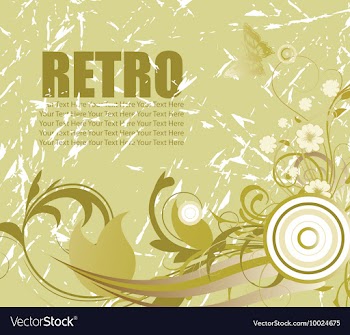 Vintage floral background vector image