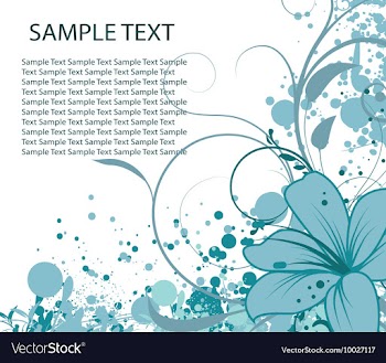Vintage floral background vector image